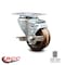 Service Caster 3 Inch High Temp Phenolic Wheel Swivel Top Plate Caster with Brake SCC SCC-20S314-PHRHT-TLB-TP3 - alternate 2